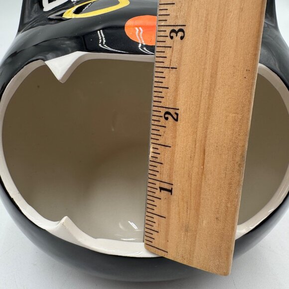 Black cat bowl Halloween birthday cat lover fun trendy adorable cute wide - Picture 12 of 12